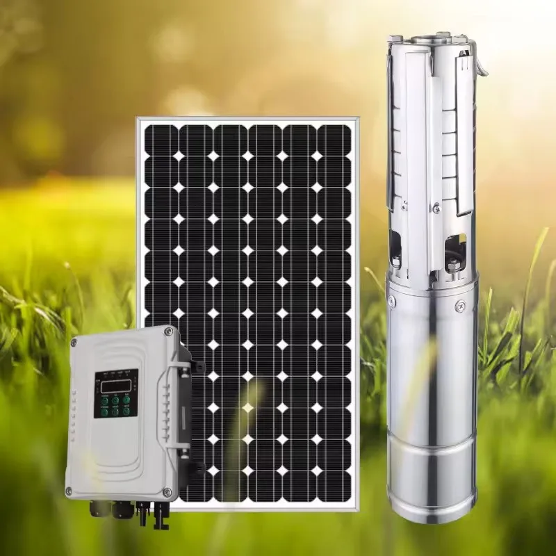 

4FLA3-180-3 permanent magnet synchronous motor solar pump submersible pump submersible borehole solar pump MPPT solar water pump