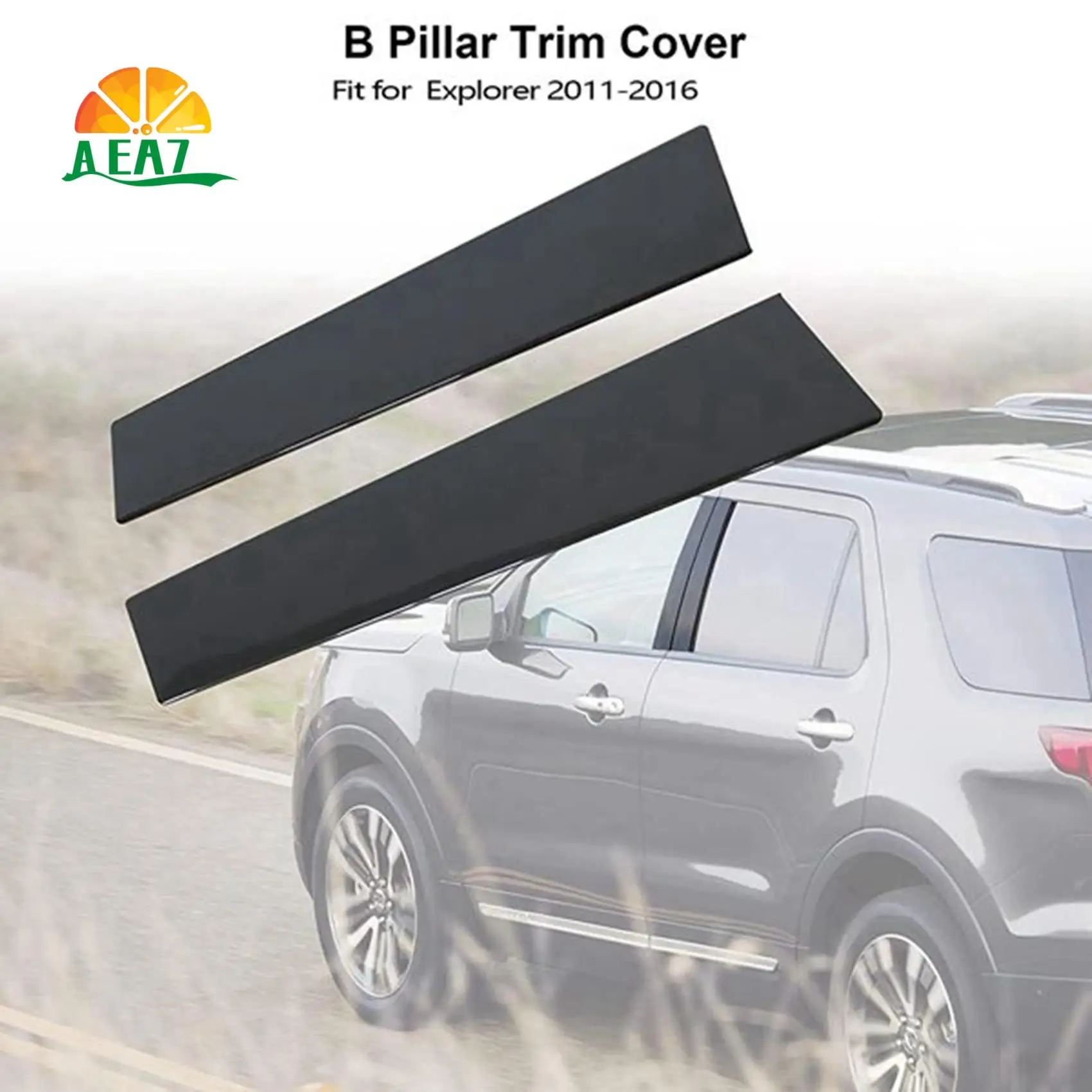 

AEA7-2PCS B Pillar Trim Door Molding Glass Trim For Ford Explorer 2011-2016 926-449 926-448