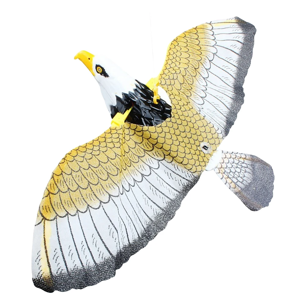 Bird Scarer Hanging Eagle Luminous Bird Repellent Hanging Eagle Fake Eagle To Scare Birds Away Outdoor Falcon Decor Garden Decor