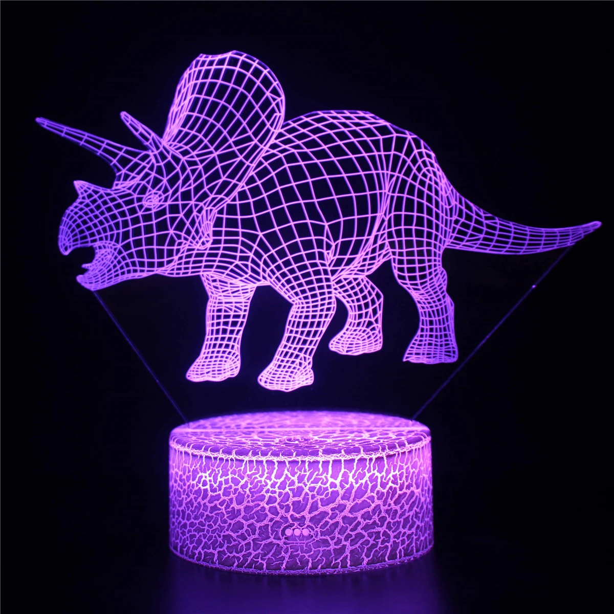 Dinosaur Toy 3D Acrylic Night Light Jurassic Tyrannosaurus LED Table Lamp Bedroom Decor Birthday Xmas Gifts for Kids Children