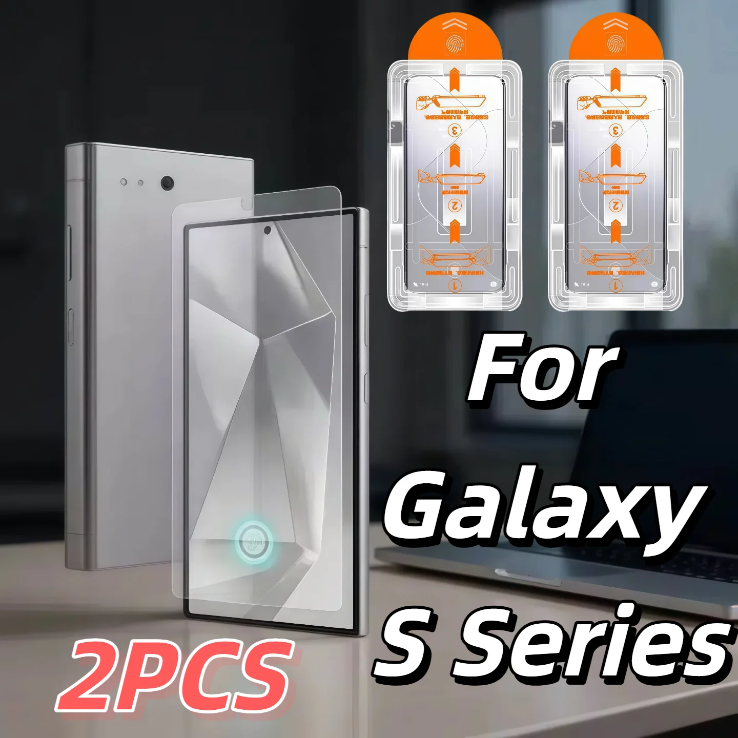 2 Stück HD Gehärtetes Glas Displayschutzfolie für Galaxy S26/S26 Plus/S26 Ultra S25 S24 - 9H Härtegrad Staubfrei Blasenfrei Schutz