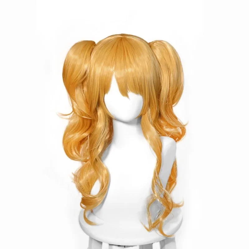 Citrus Aroma Two Female Protagonists Cosplay Wig Double Ponytail Synthetic Long Wig Anime Coser Cute Girl Wig Halloween Party