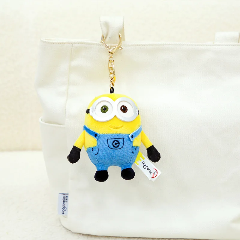 Cartoon Anime Minions Plüschpuppen Stofftiere Taschenanhänger Plüsch-Schlüsselanhänger Weihnachts-Geburtstags-Abschlussgeschenke für Kinder – Detail 3