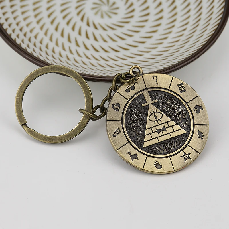 أنيمي الجاذبية يقع التشفير كيرينغ مدينة غامضة ستانلي باينز قحافة مابل زودياك مجلة المعادن المينا المفاتيح لعبة مجوهرات #5