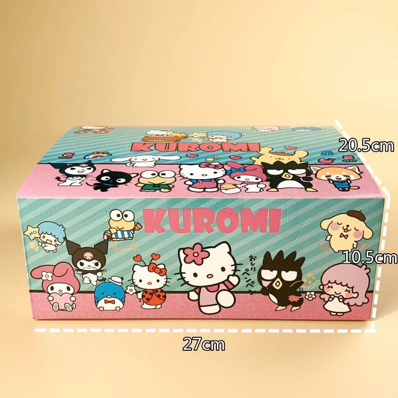 새로운 산리오 딸기 시리즈 블라인드 박스 인형 쿠로미야 멜로디 수제 모델 장식품 어린이 홈 장식 크리스마스 선물