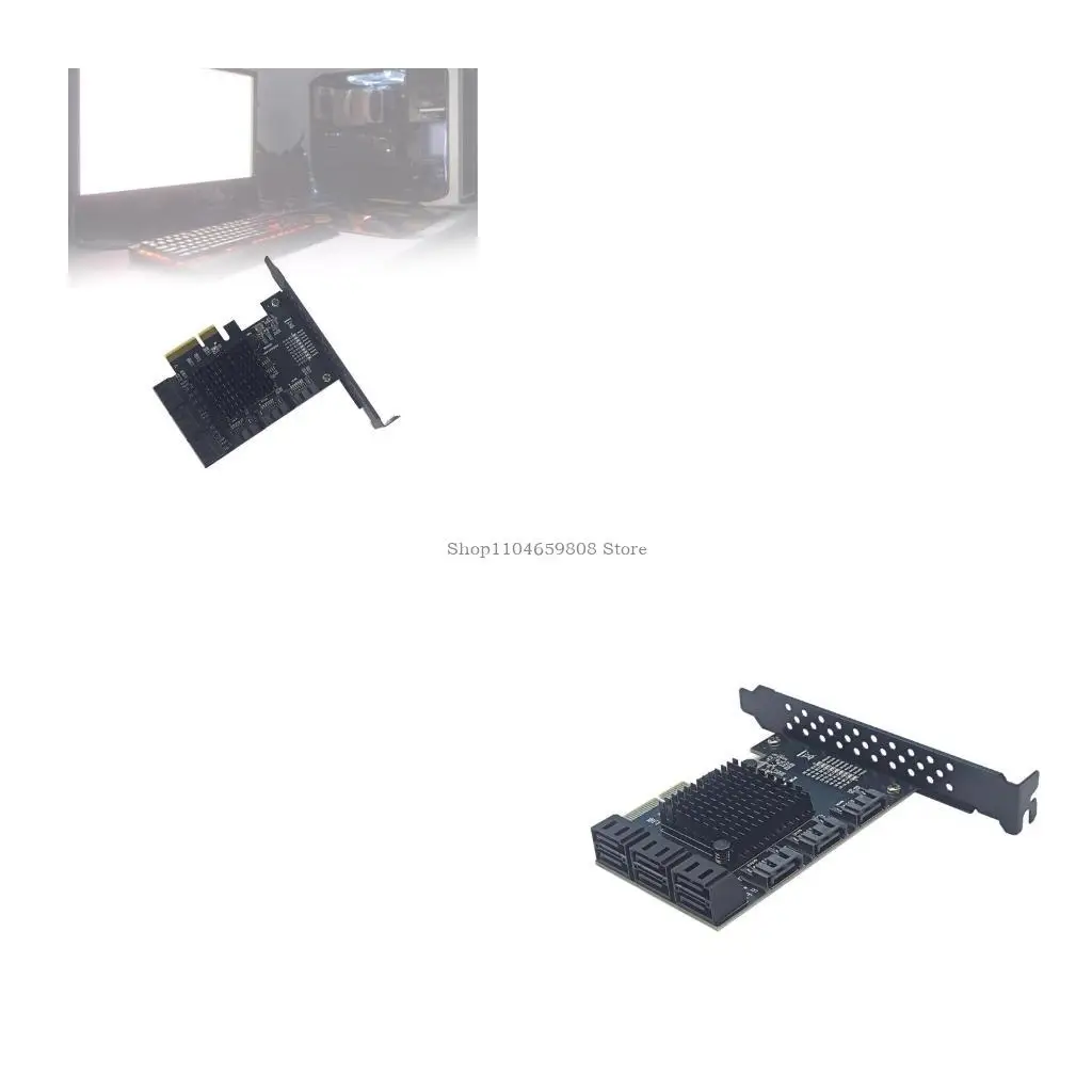 

9-портовая карта контроллера PCI Express 4X, интерфейсы, скорость передачи данных 6,0 Гбит/с