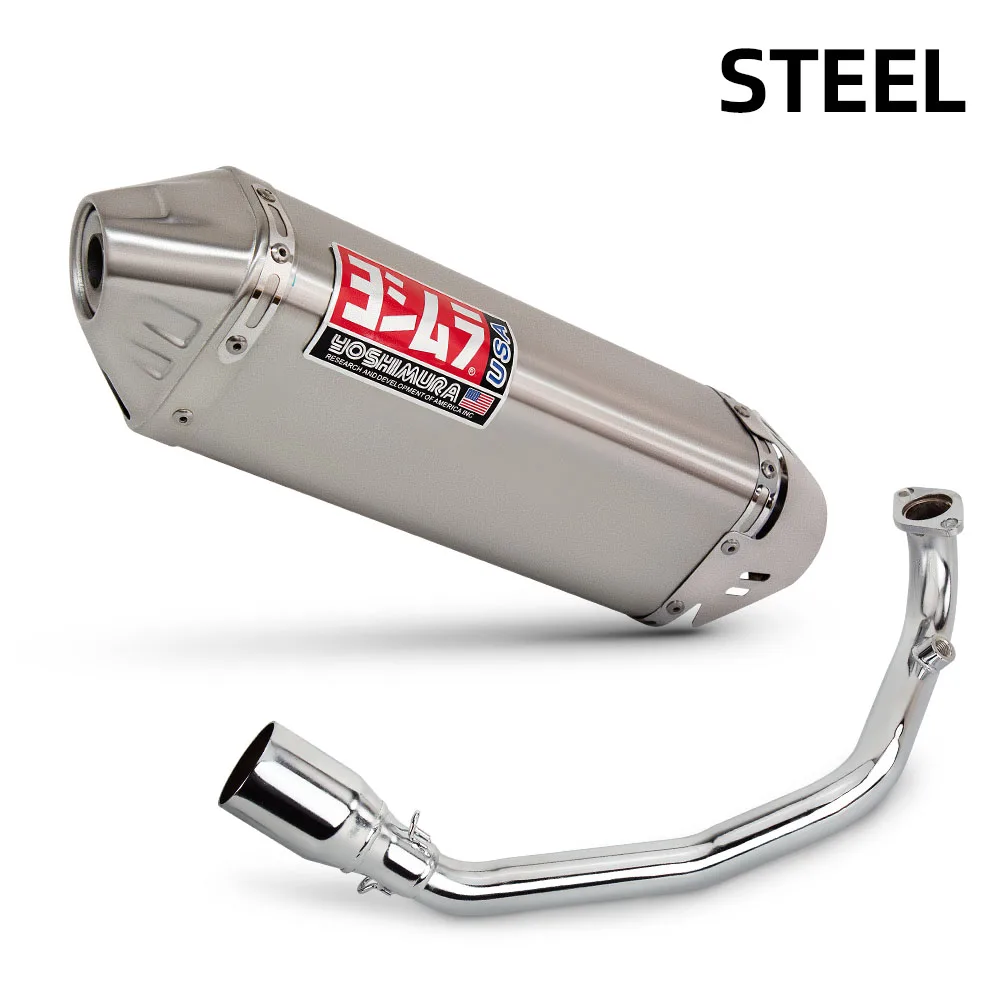 GY6 Exhaust System for Yam aha GY6 zuma 200cc tank 200 Efi Scooter Escape Manifold Yosh imura TRC-GP Muffler with DB Killer