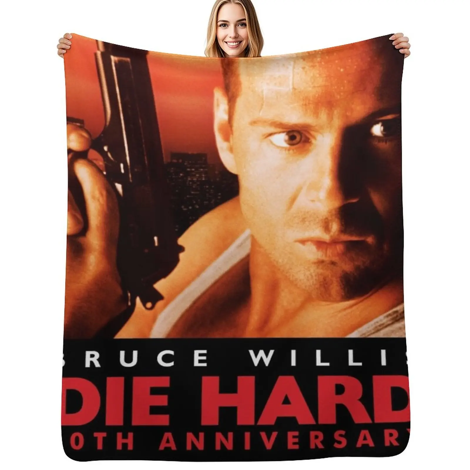 Die Hard Throw Blanket Furry Summer Beddings manga warm for winter Thins Luxury St Blankets