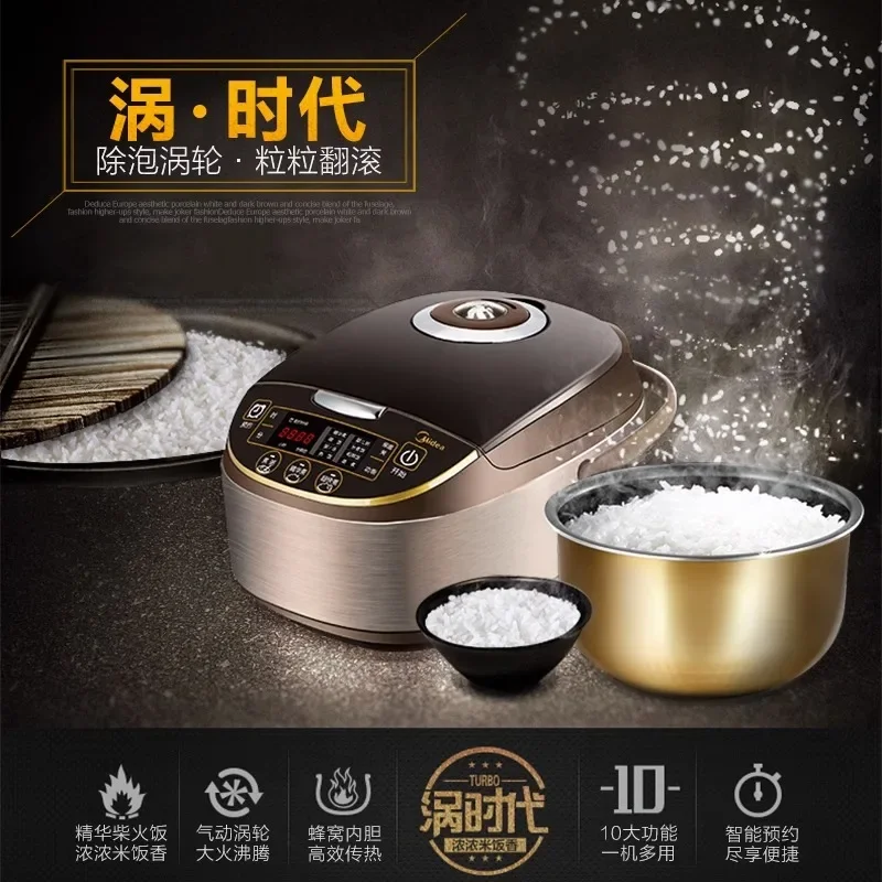 Official Authentic Multifunctional Household Rice Cooker 5 Liters Large Capacity Electric Midimouse 24 Multicooker Pot Flat Wok