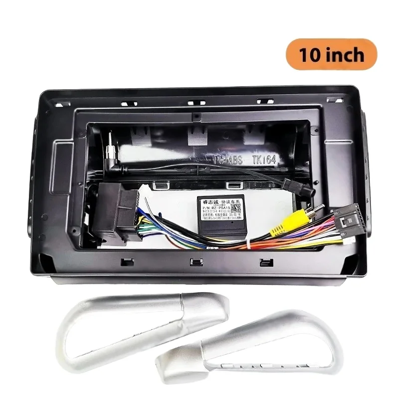 10-дюймовая рамка радио панели Android для Peugeot 208 2008 (2015–2019), адаптер жгута проводов, декодер шины CAN, 16-контактный разъем кабеля
