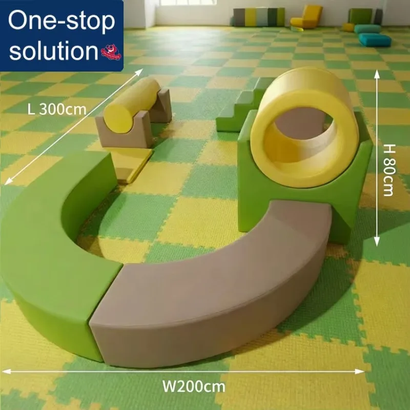 

Commercial Indoor Soft Play Equipment Non Toxic Sensory Foam Blocks Soft Play Area Sets for Preschool and Baby