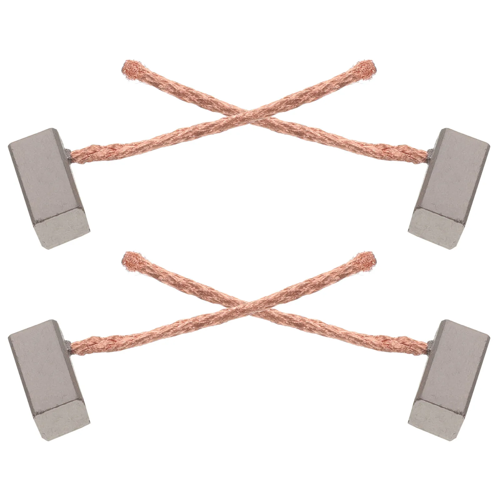4Pcs Electric Motor Copper Carbon Brush Replacement Parts Enhance Conductivity for Water Pump Repair