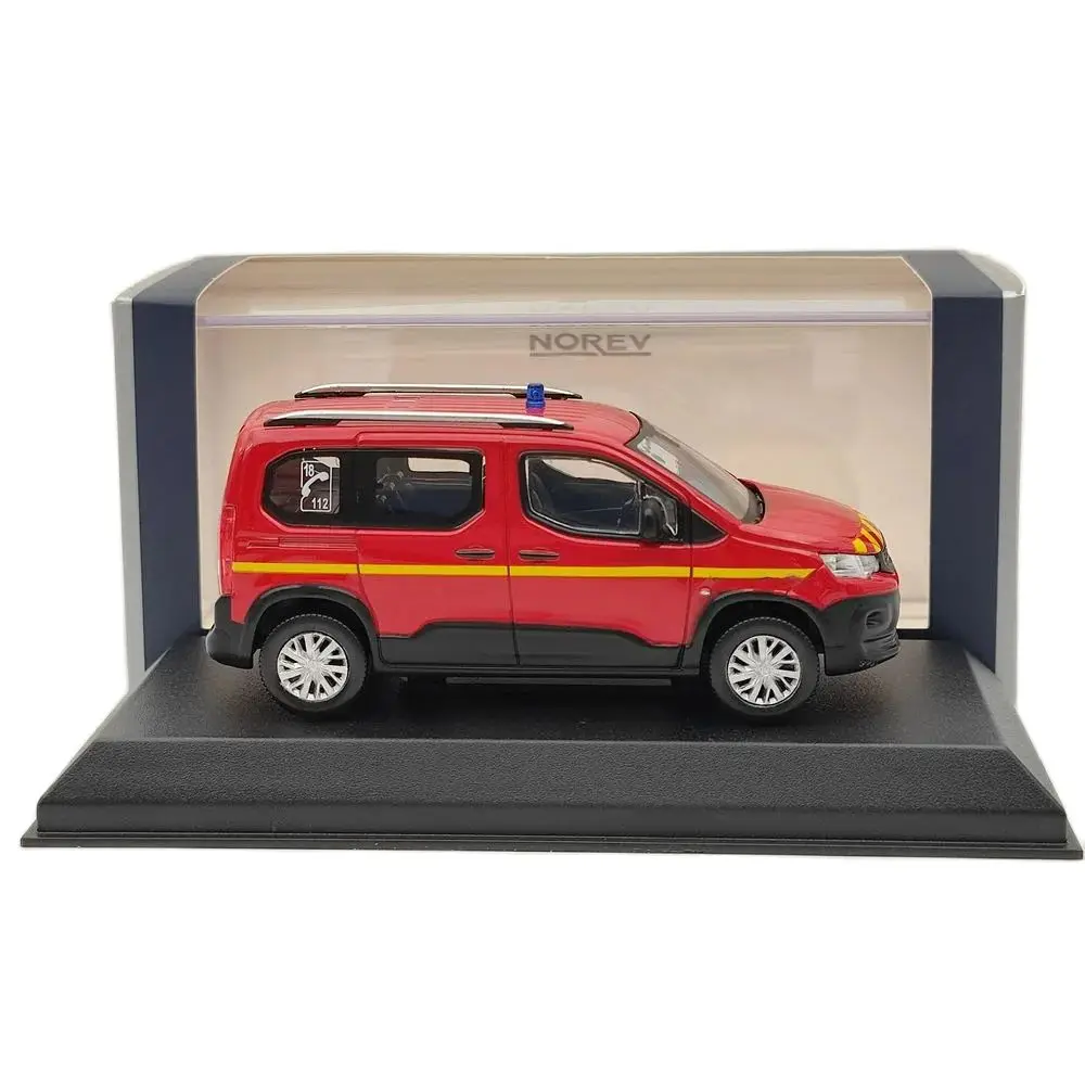 

1/43 Norev Rifter 2019 Pompiers Red Diecast Models Car Christmas Gift Auto Toys Collection
