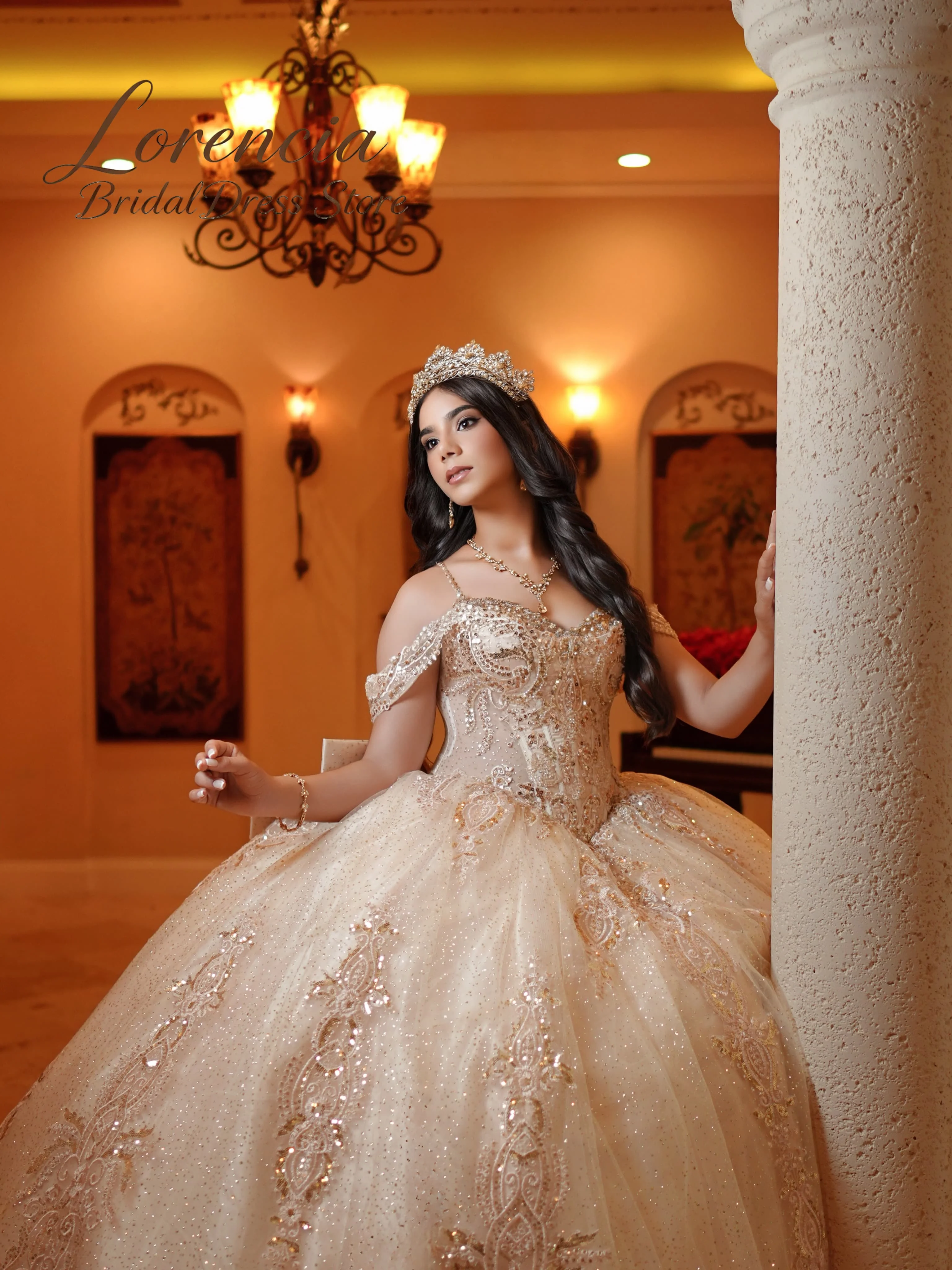 Luxury Off Shoulder Quinceanera Dresses Sweetheart Neck Glitter Lace Appliques Puffy Ball Gowns Customized Vestidos De 15 Anos
