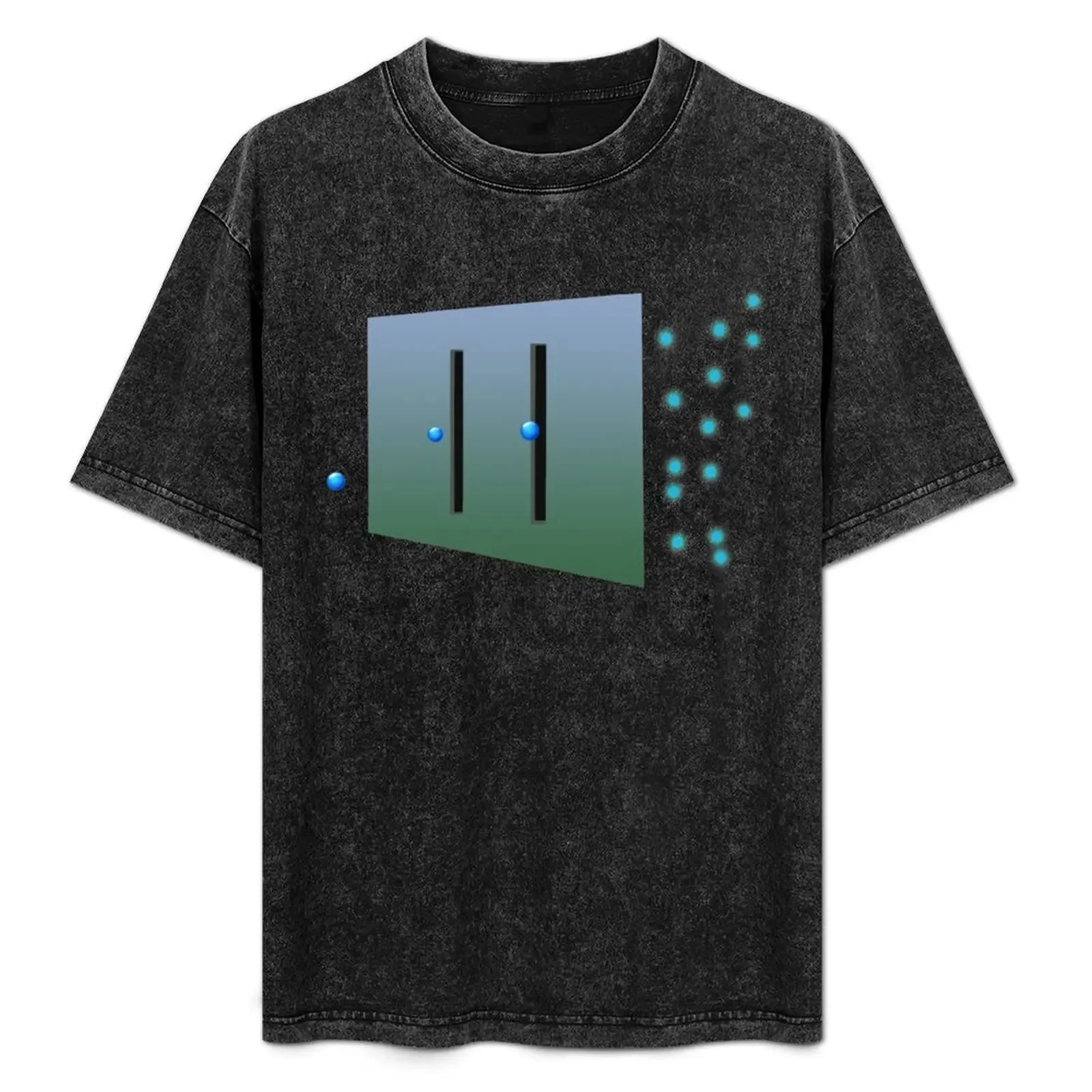 

Quantum Physics Double-slit Experiment T-Shirt funny t shirts cotton t shirt man designer T-Shirt