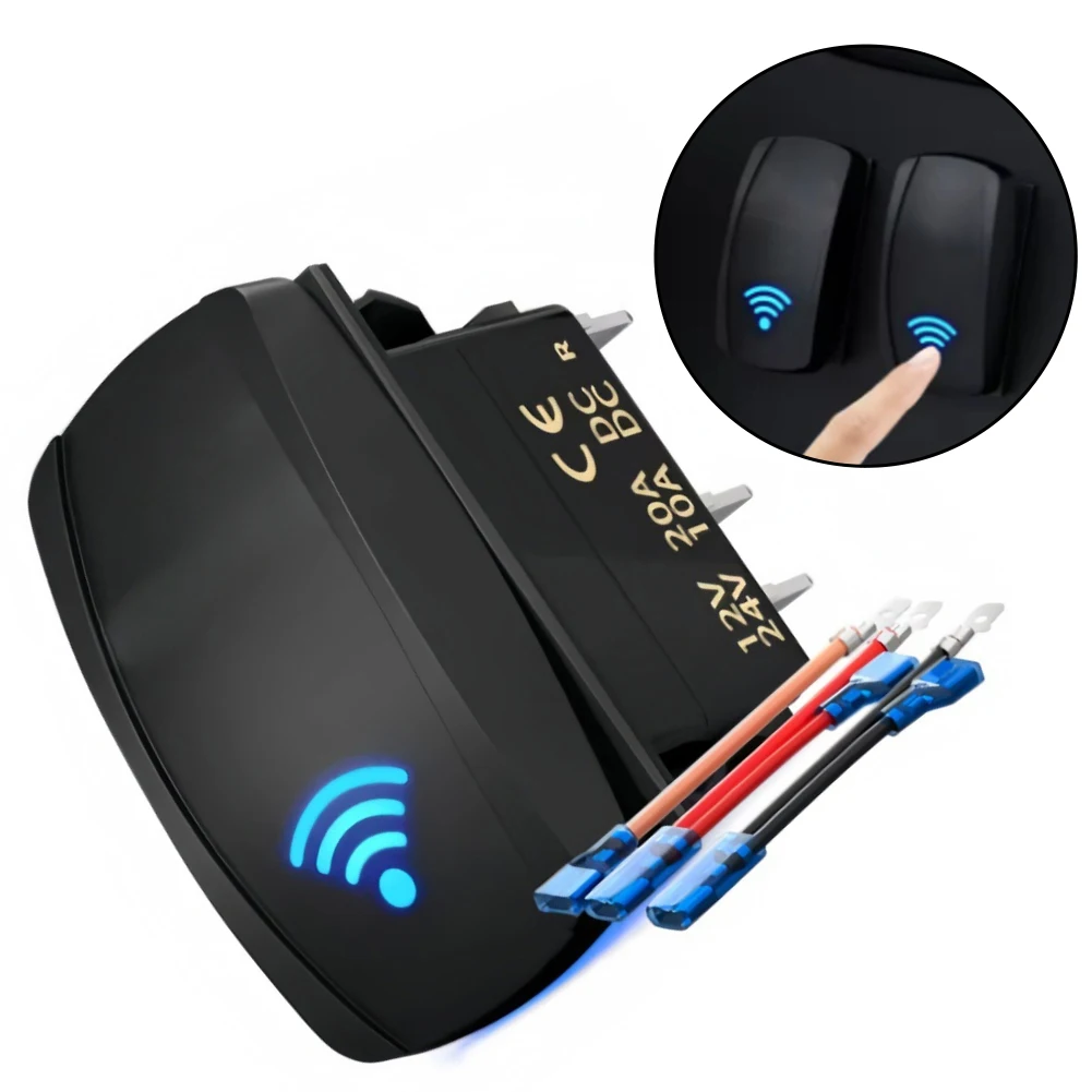 12/24V 5-Pin SPST Rocker Switch Panel With LED Backlight Marine-Grade Waterproof IP65 ABS+PC Housing For Starlink Systems