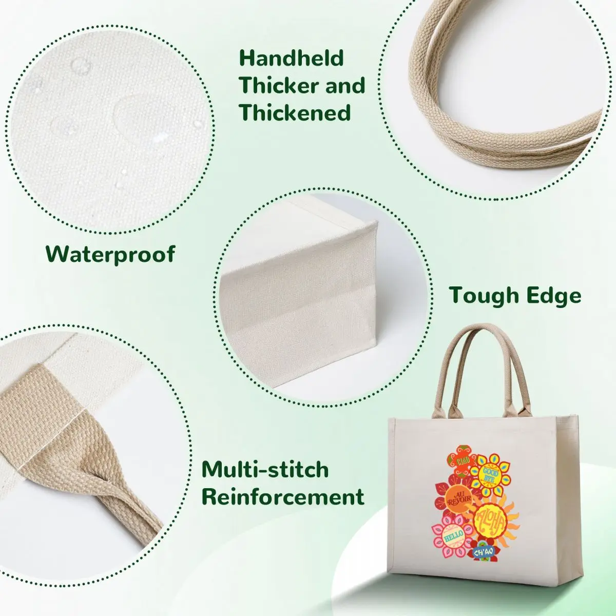 It's a Small World Flowers (original) Tote Bag hand bag ladies Eco bag shopping Cloth