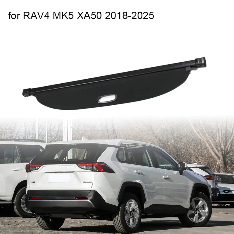 

Trunk Curtain Cover Organizer For Toyota RAV4 XA50 2018-2025 MK5 Rear Rack Partition Shelter Shield Shade Luggage Cargo Storage
