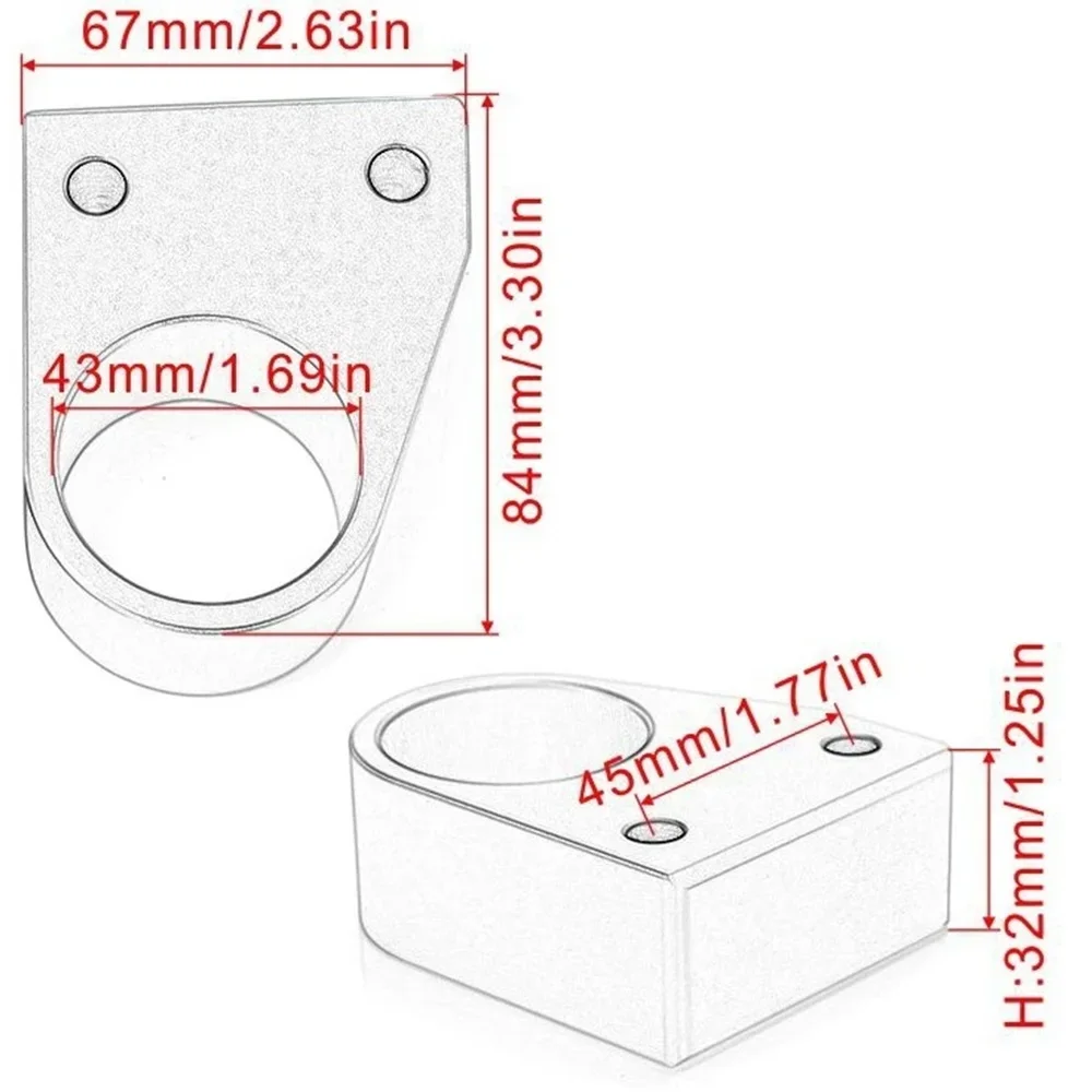 Motorcycle Billet Aluminum Handlebar Risers 20mm Up Adapters Bracket Extender Mounts Clamp For Honda VFR800F VFR 800F 2014-2022