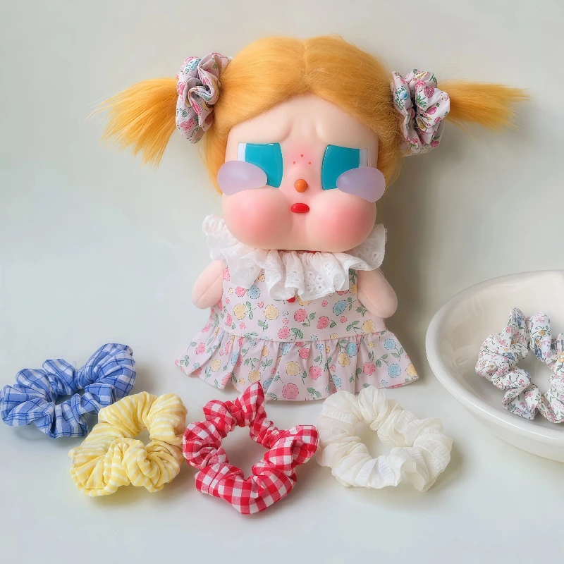 Hair Band Elastic - 10cm pop mini pluche haarband scrunchie