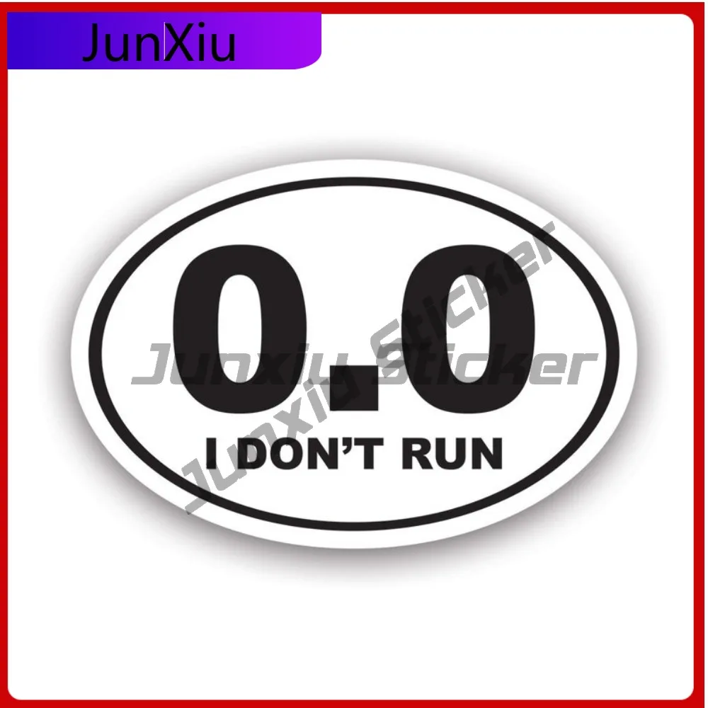 

Trendy Jdm Euro 0 I Don T Run Sticker Decal Creative Uv Protected Marathon Running Runner Oval Sticker No Fade Uv