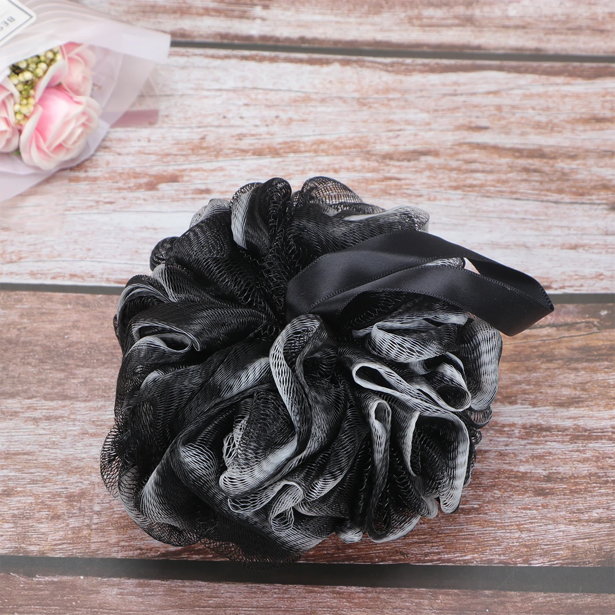 

2pcs Oversize Soft PE Shower Bath Ball for Body Cleaning with Rich Foam Mesh Bathing Flowers Scrubber Ball for Family Use
