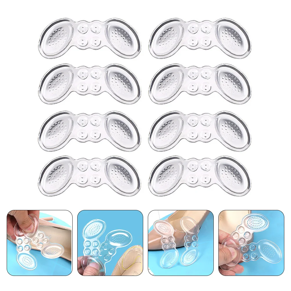 

4 Pairs Anti drop Invisible Stickers for High Heels Soft Protective Pads Breathable Material Feet Care Tools Sweat absorbent