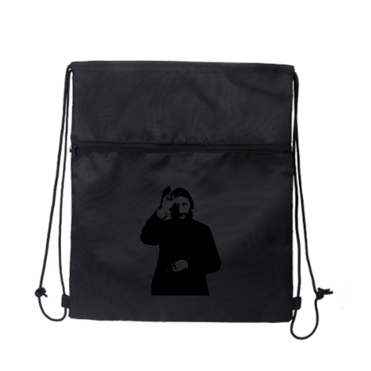 

Черный силуэт вмещает тайную сказку, спортивный карманный рюкзак на шнурке, уличный рюкзак унисекс для фитнеса