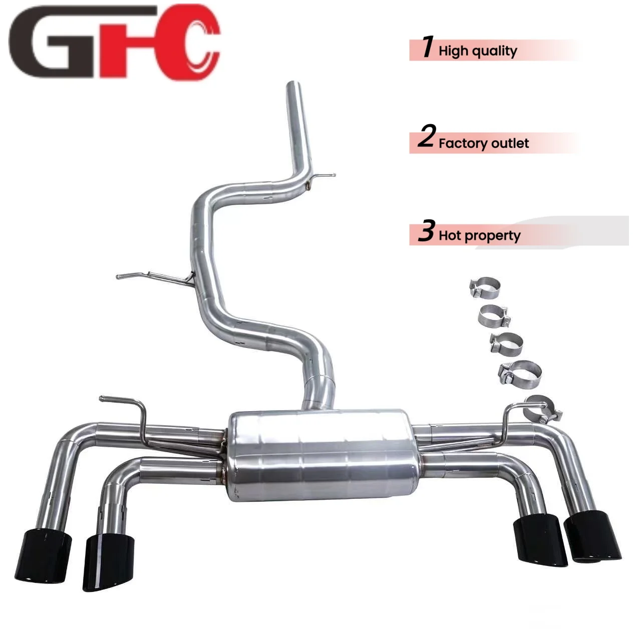 

GFC Is Suitable for 15-19 Volkswagen Golf 7GTI 7.5GTI 2.0T 304 Stainless Steel Catback Valvetronic Exhaust System