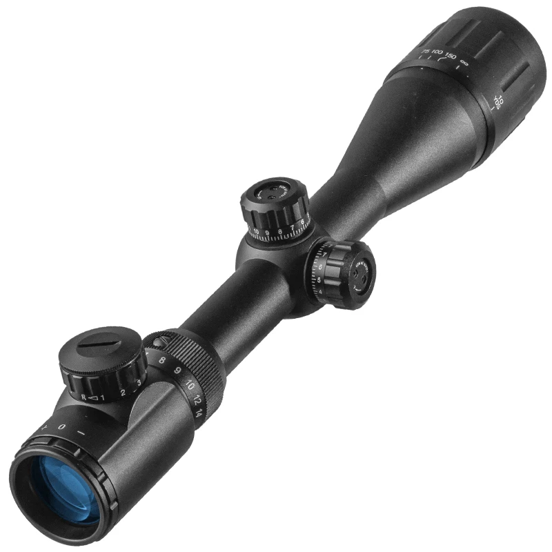 DIANA 4-14X44 AOE Rifle Scopes Red Green Illuminated Mil Dot Reticle Hunting Sights For Caliber Airguns