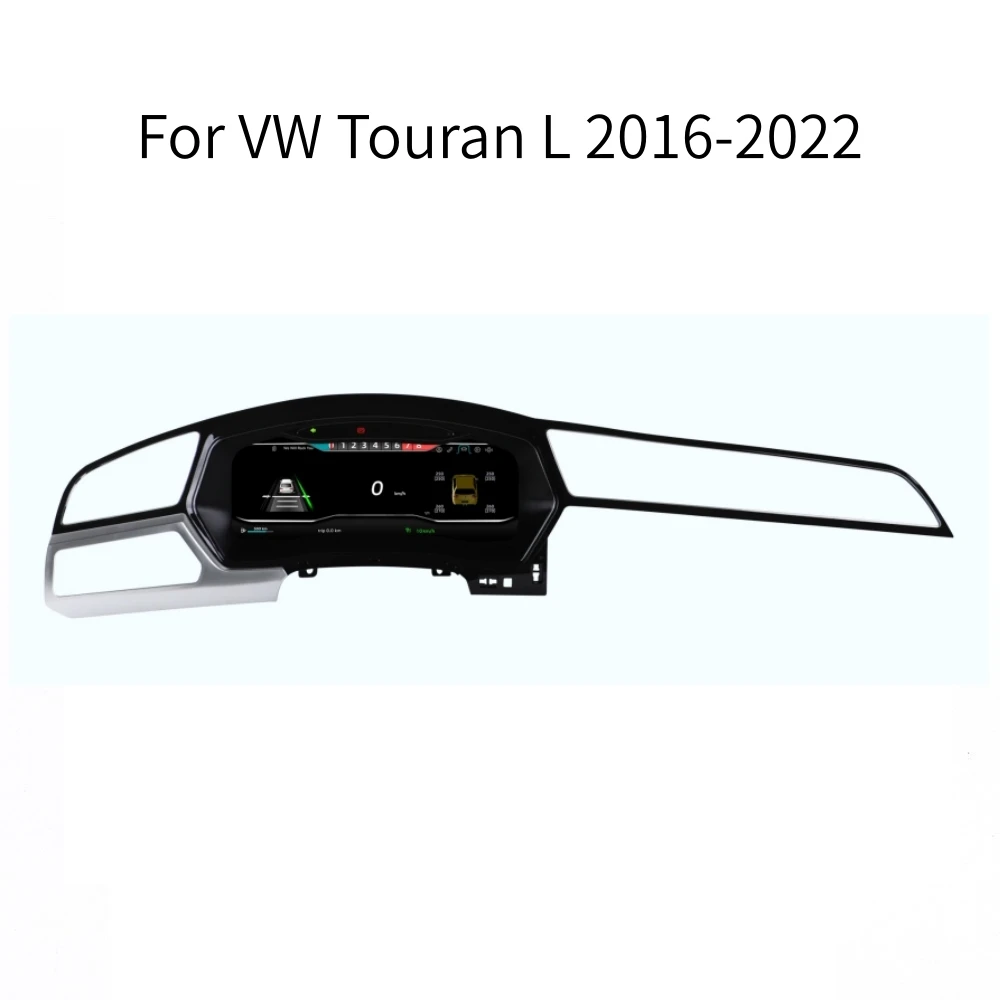 

LCD Android Screen For Volkswagen Touran L 2016-2022 Speedometer Car Digital Cluster Virtual Cockpit Dashboard Instrument Panel