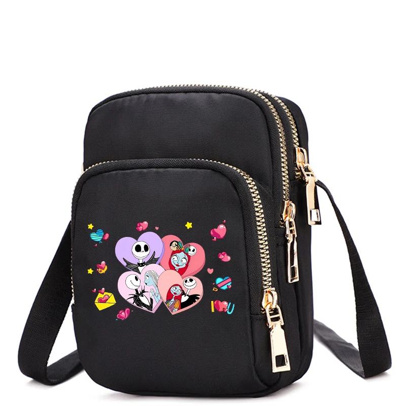 Jack Skellington Shoulder Bags Halloween Crossbody Bag Women Tote Bag Underarm Phone-Bag Fashion Collocation Trendy Items