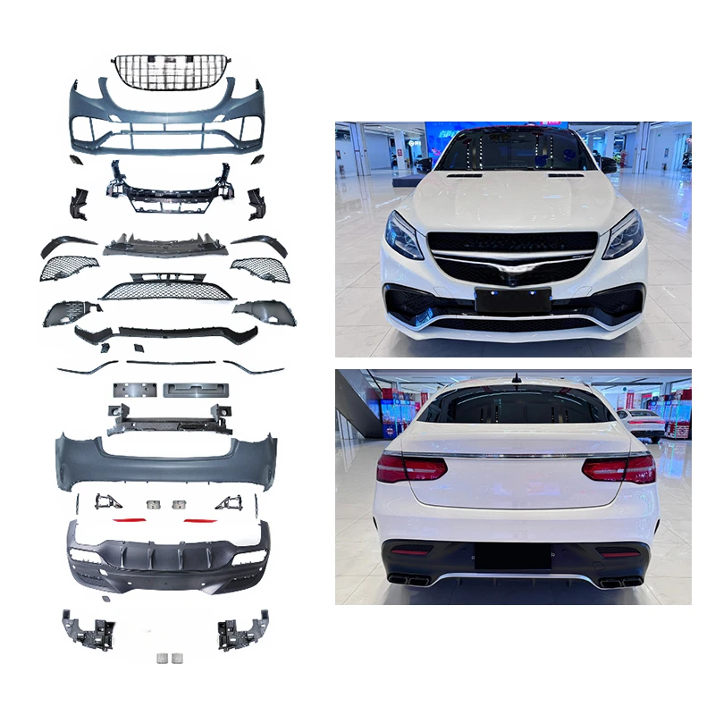 High Quality GLE Coupe63 Style Body Kit Front Rear Bumper Upgrade Fit For GLE Coupe 2015-2019 Tuning Parts