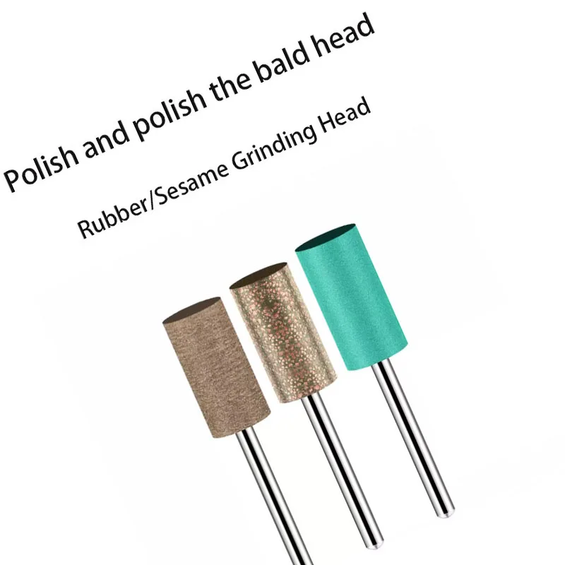 Mold fine surface polishing grinding head 3mm handle diameter rubber polishing mold grinding machine accessories