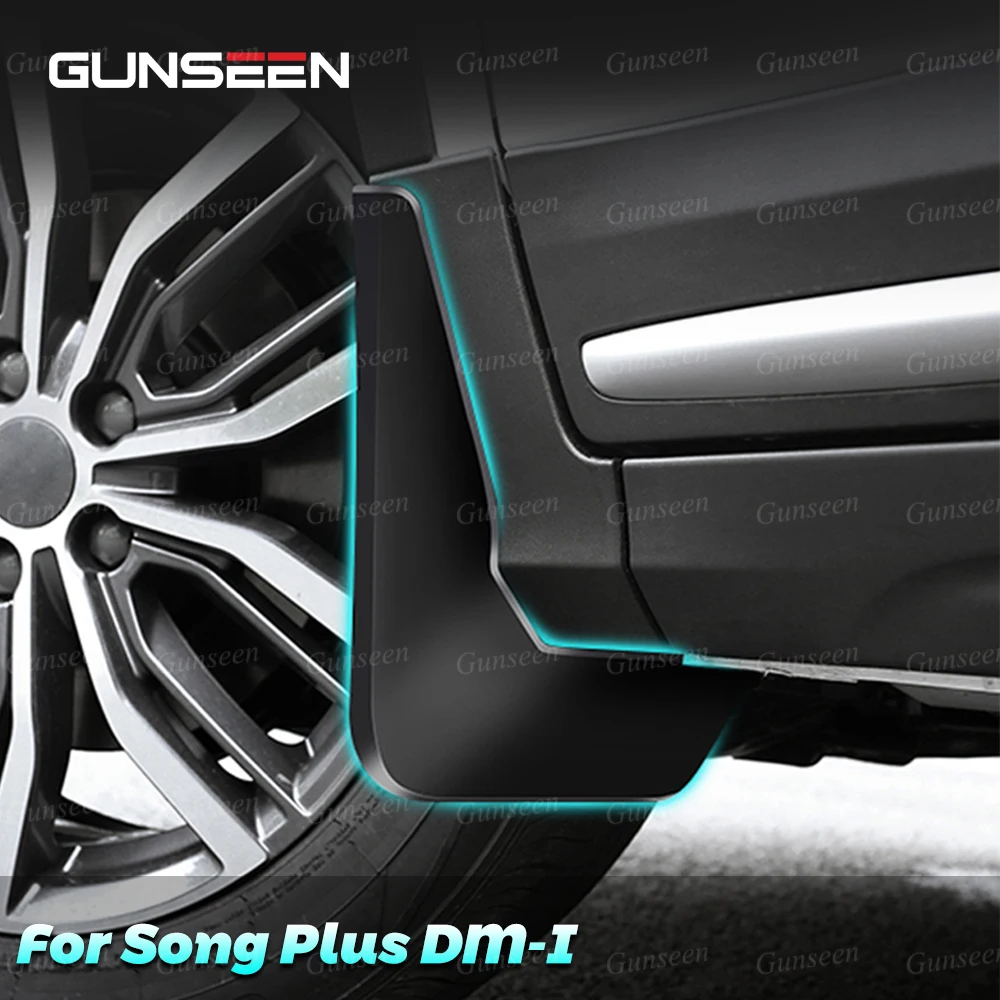 

For BYD Song Plus EV DMI Mudguards Car Accessories Front Rear Mudflaps Protectors Scuff Plate Auto Splash 2020 2022 2021