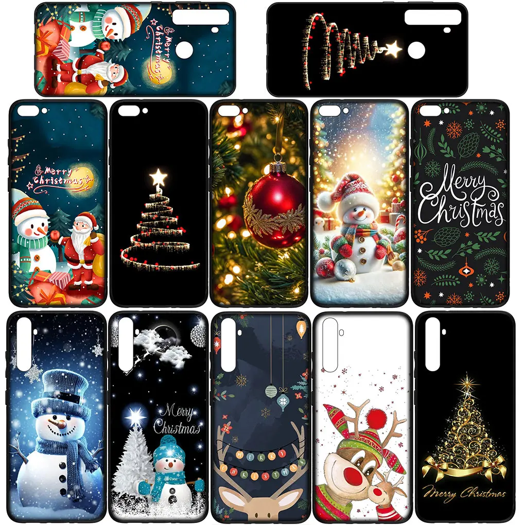 Merry Christmas Tree Deer Snow Cover Phone Casing for Xiaomi Poco C50 C55 C51 C65 X6 X3 NFC GT X4 M6 M4 M5 C40 F3 F6 F5 Pro Case