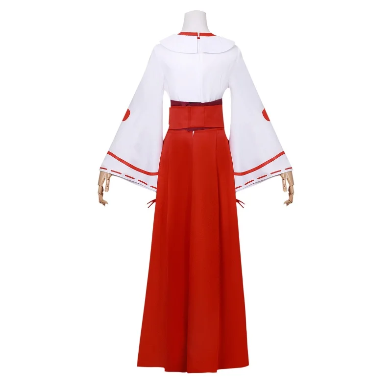 Anime Shuna Cosplay Costume Women Red Kimono Uniform Set For Halloween Carnival Party