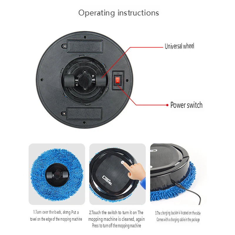 電動床モップロボット 静音フロアスクラバー クリーニング専門家 ウェット＆ドライ 家庭用床掃除 自動スマートクリーンロボット