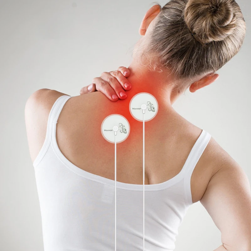 

Портативный массажер для мобильного телефона, электрический массажер для тела TENS, цифровая терапевтическая машина EMS, мини-массажер для плеч и шеи