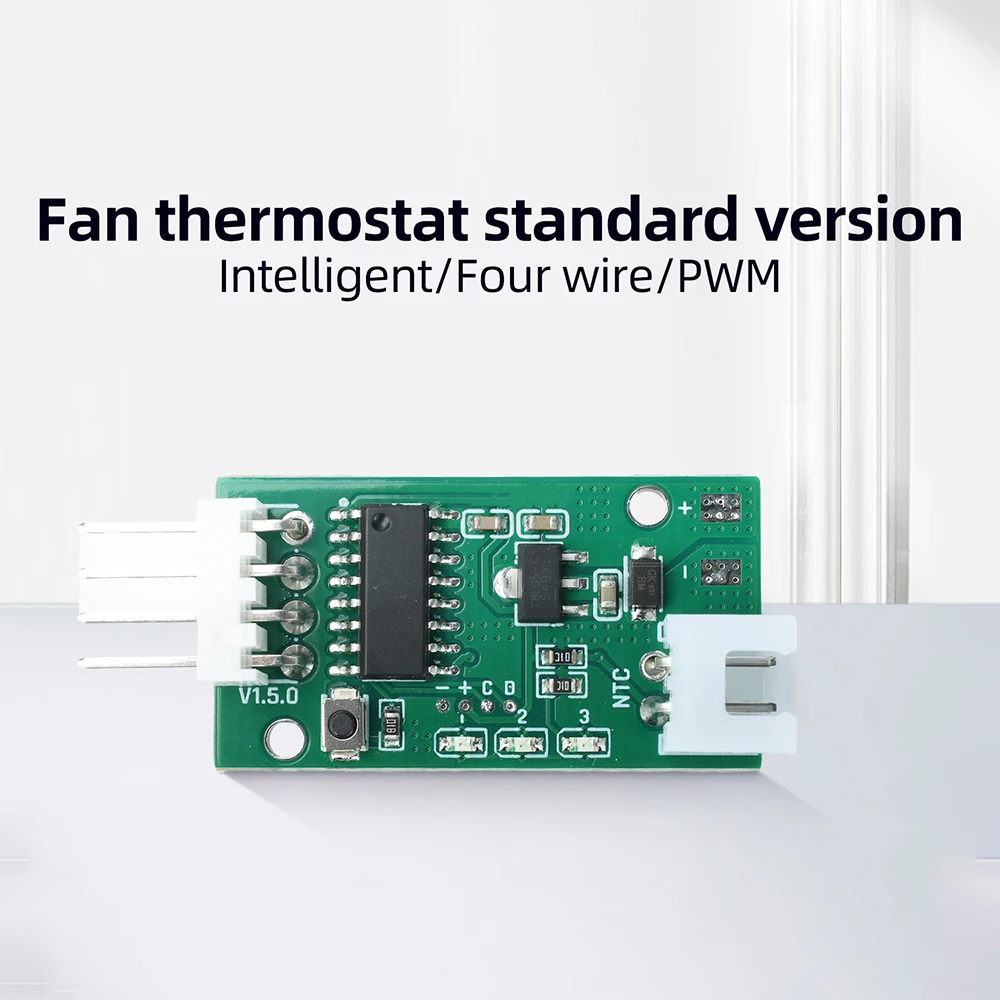 Newest 5V 12V 4-Wire PWM Fan Temperature Controller Smart Fan Temperature Controller with 343 combination modes quiet efficient