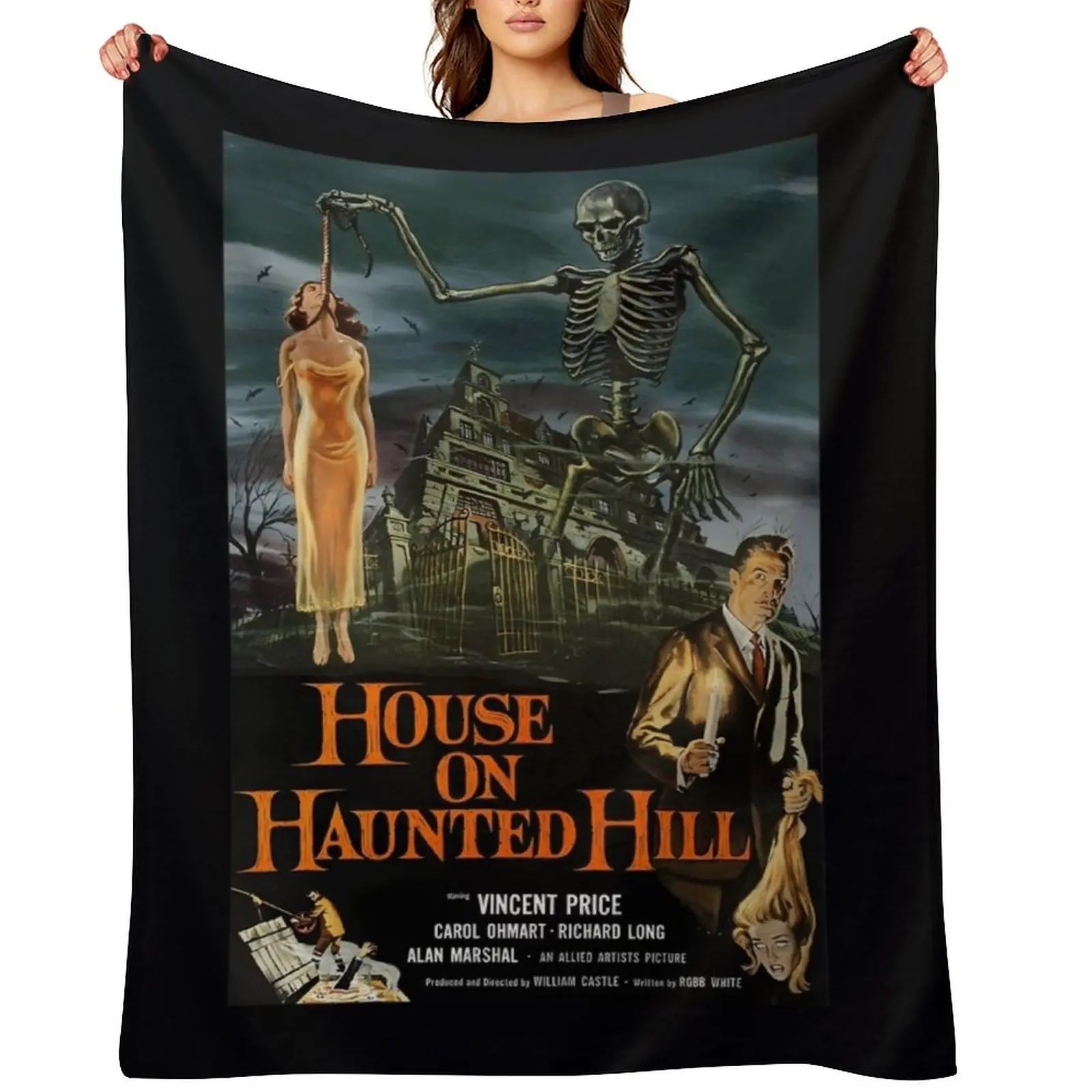 

House on Haunted Hill - Vincent Price \t Throw Blanket Soft Plush Plaid Luxury Thicken for babies Polar Blankets