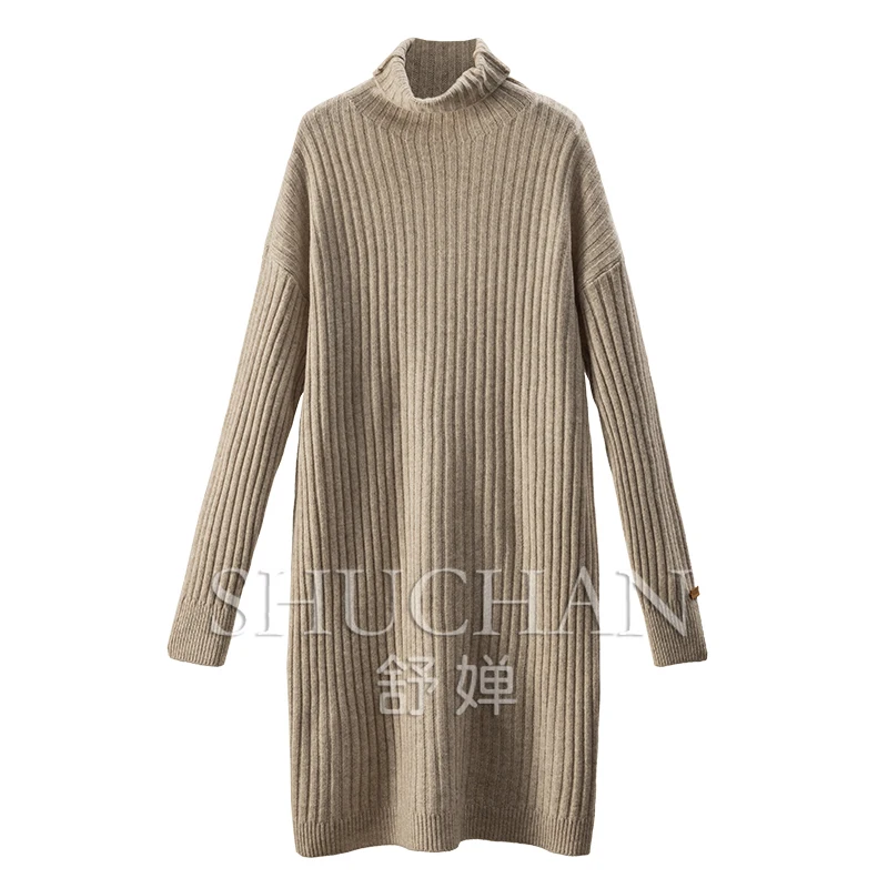 

100 Wool Turtleneck Sweater Dress Women Vestidos De Fiesta Women Clothing Vestidos Elegantes Para Mujer Women Dress