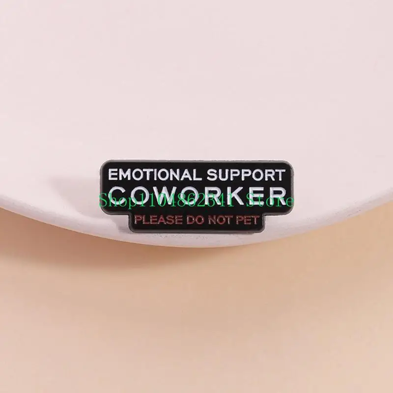 652F 10 Piece Workplace Gift Brooch For Stressed Coworkers Zinc Alloy Pin