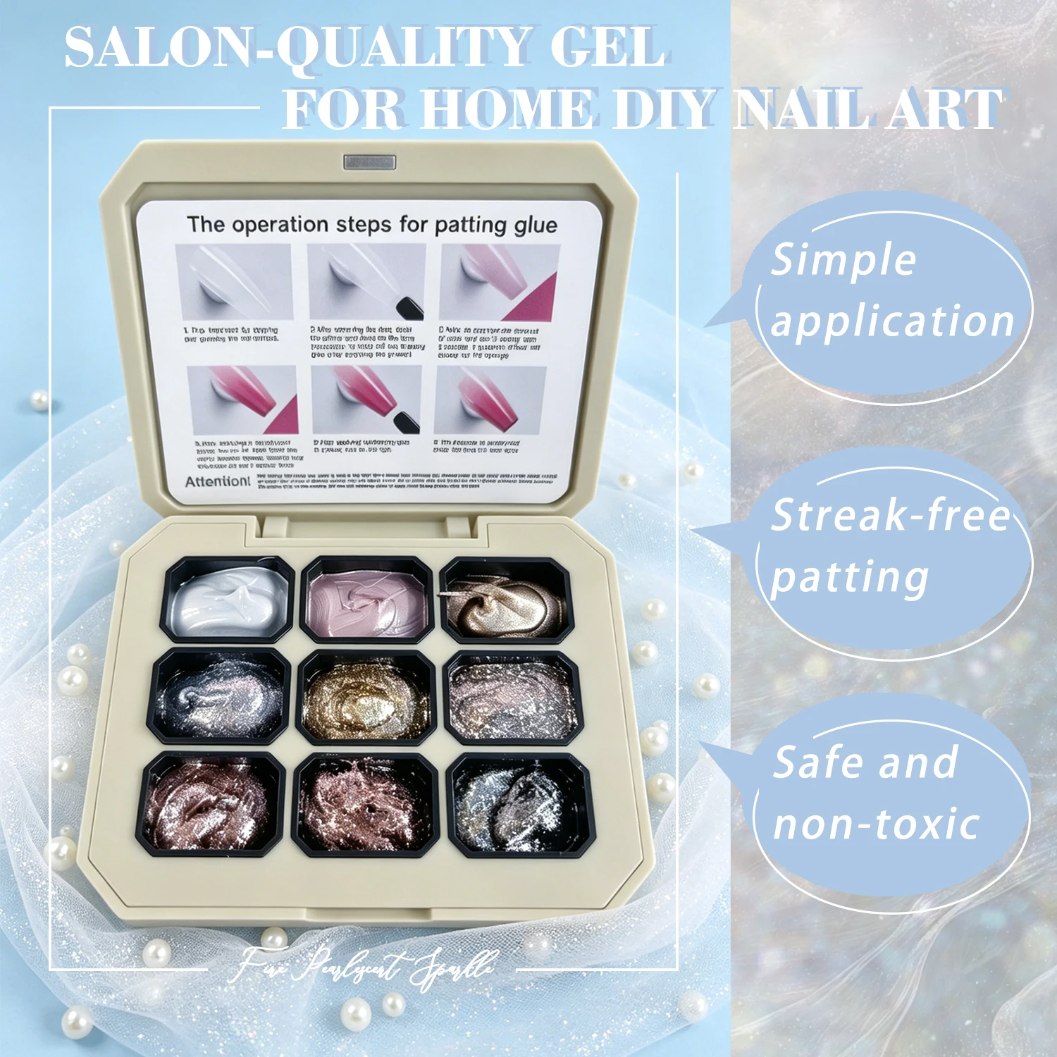 Glitter Pat Gel Nail Polish Pa - Nail Art Ombre Glitter 评论和价格