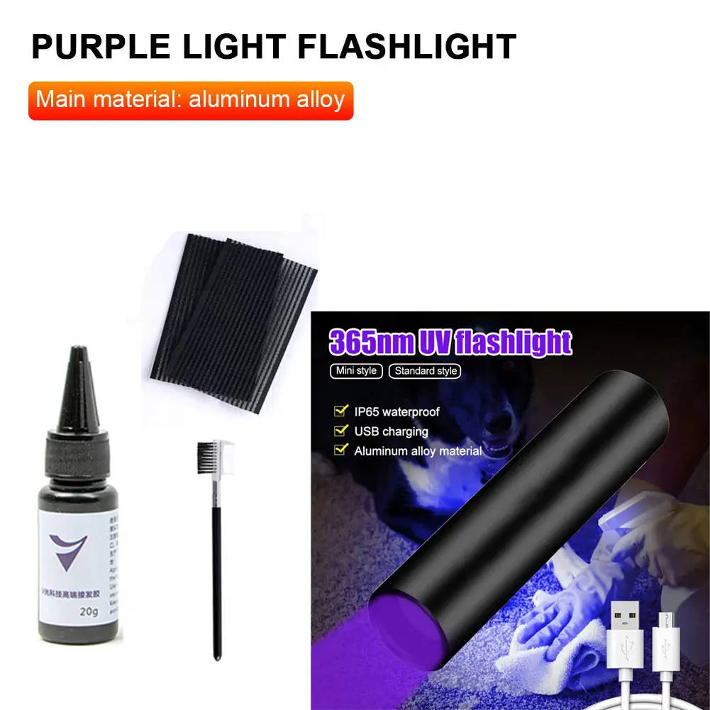 

V-Light Hair Extension Kit Technology Wig Piece Real Hair Quick Grafting Tool Company and Seamless Tape Hair Extension Tool