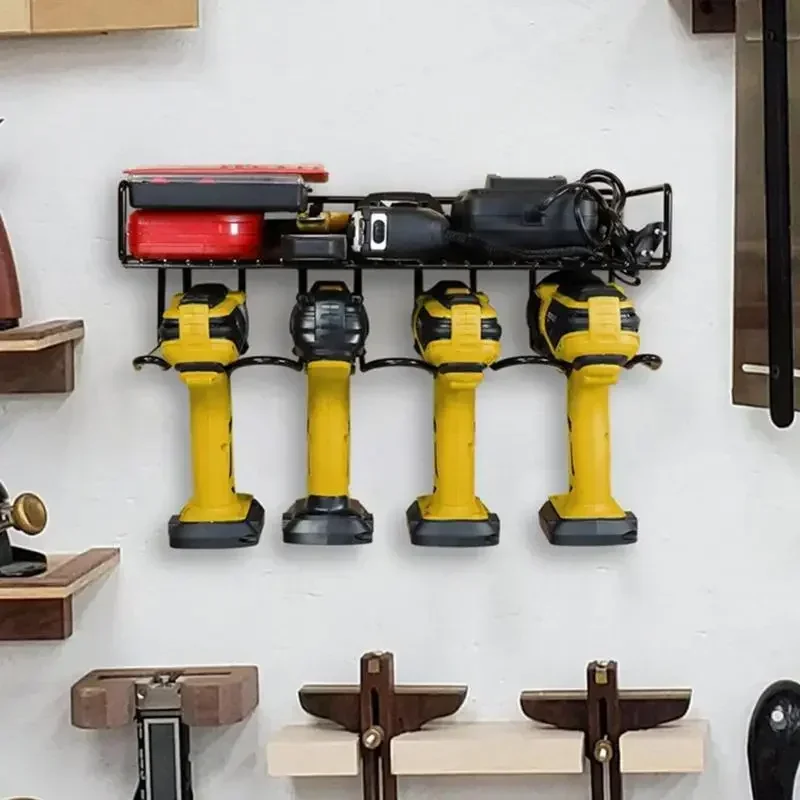 Organizer Power Storage Metal Drill Wall Holder Mounted Rack Reusable Tool Electric
