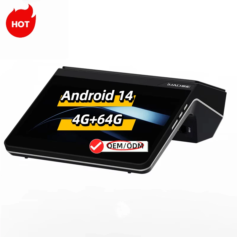 

Small Size 80mm POS Android 13 System Cash Register with Rich Interfaces for Various Commercial Peripherals Expansion