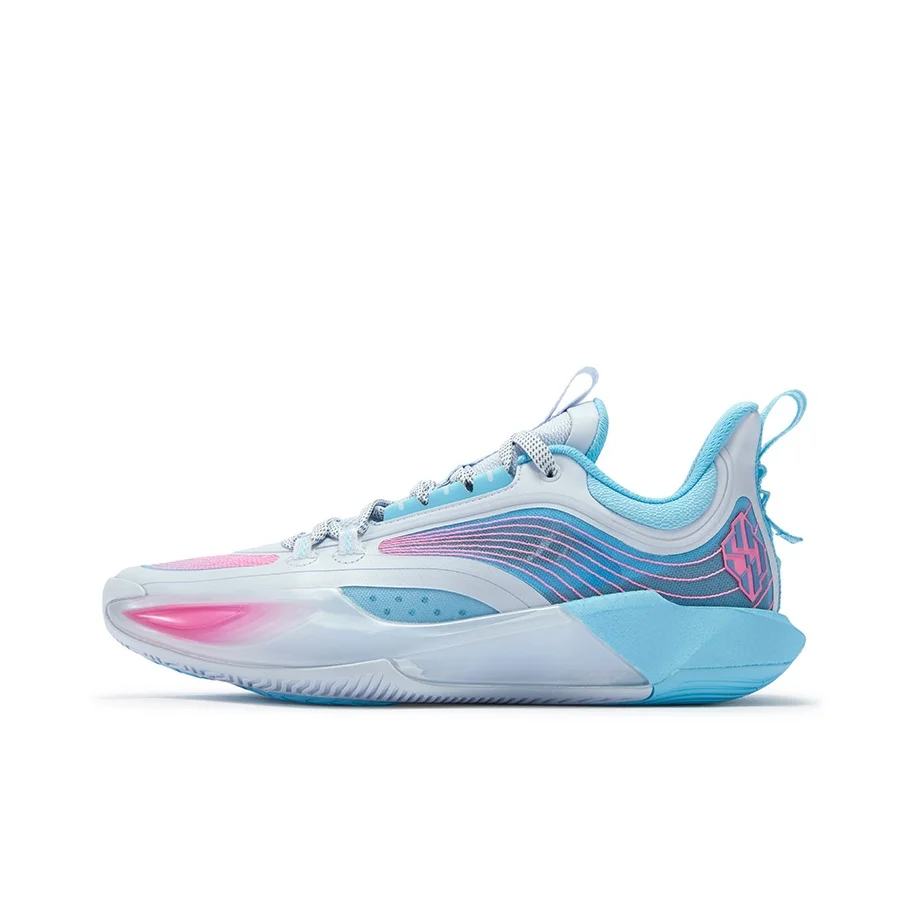 361 DVD4 Cushioning Abrasion Resistant Coverage Low top Basketball Shoes Men's Neon Light Blue 672611112-11