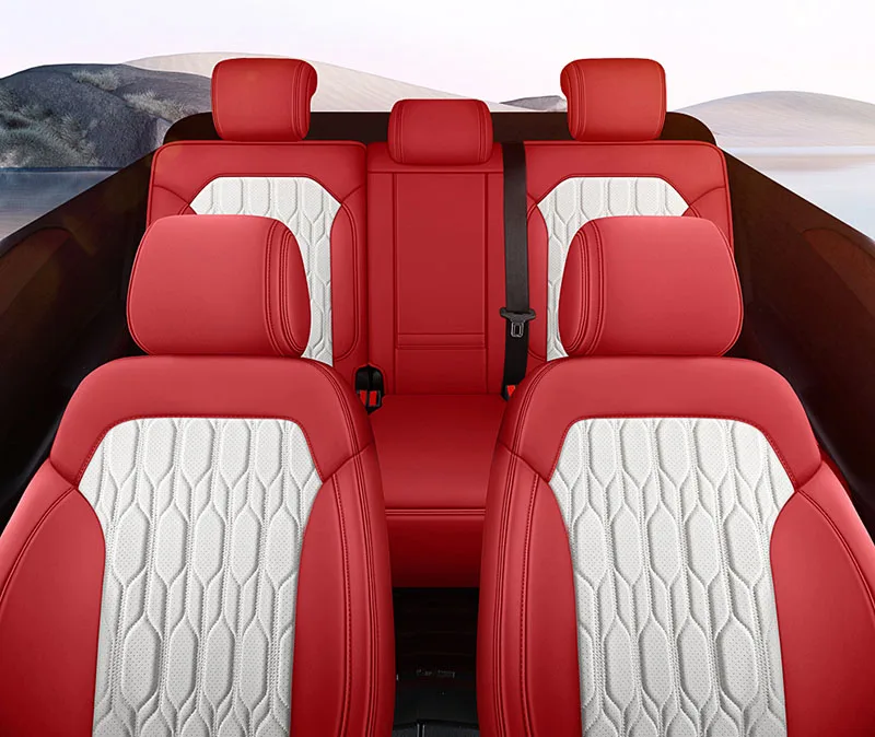 CUSTOM CAR SEAT COVER leather For BAIC D20 BJ20 BJ40 HUANSU S6 SENOVA D20 X25 X35 X55 X65 EU5 U5 PLUS accesorios para auto