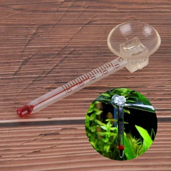 1pcs Glass Meter Aquarium Lab Water Temperature Thermometer With Nice Suction Cup For Lab Experiment 7cm